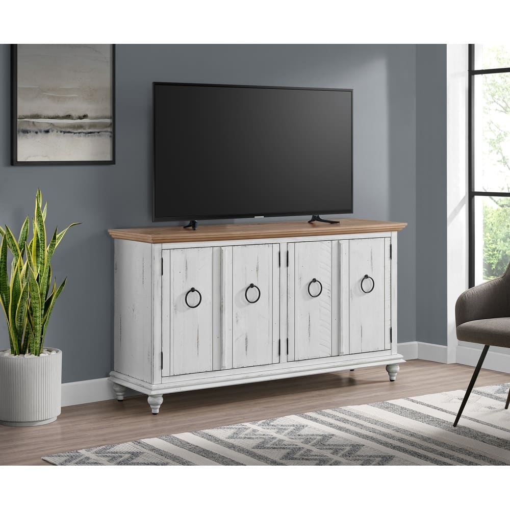 Garden District Solid Wood 65" TV Stand Console