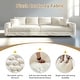 preview thumbnail 16 of 19, 102.4 " Modern Comfy Upholstered Plush Corduroy 4-Seat Sofa with Soft Pillows