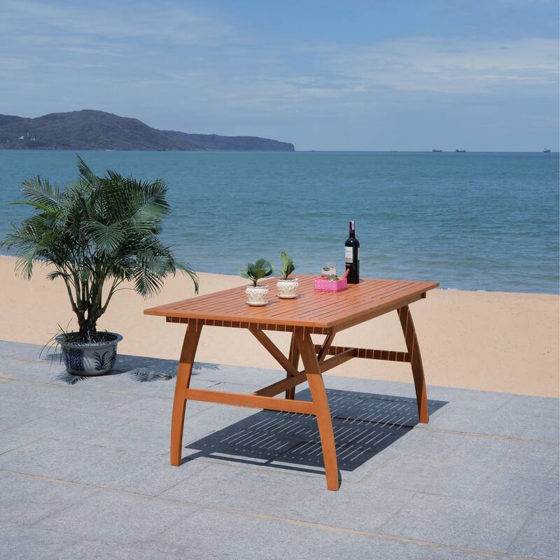 SAFAVIEH Outdoor Silviana 5-Piece Dining Set - 59Wx35Dx30H