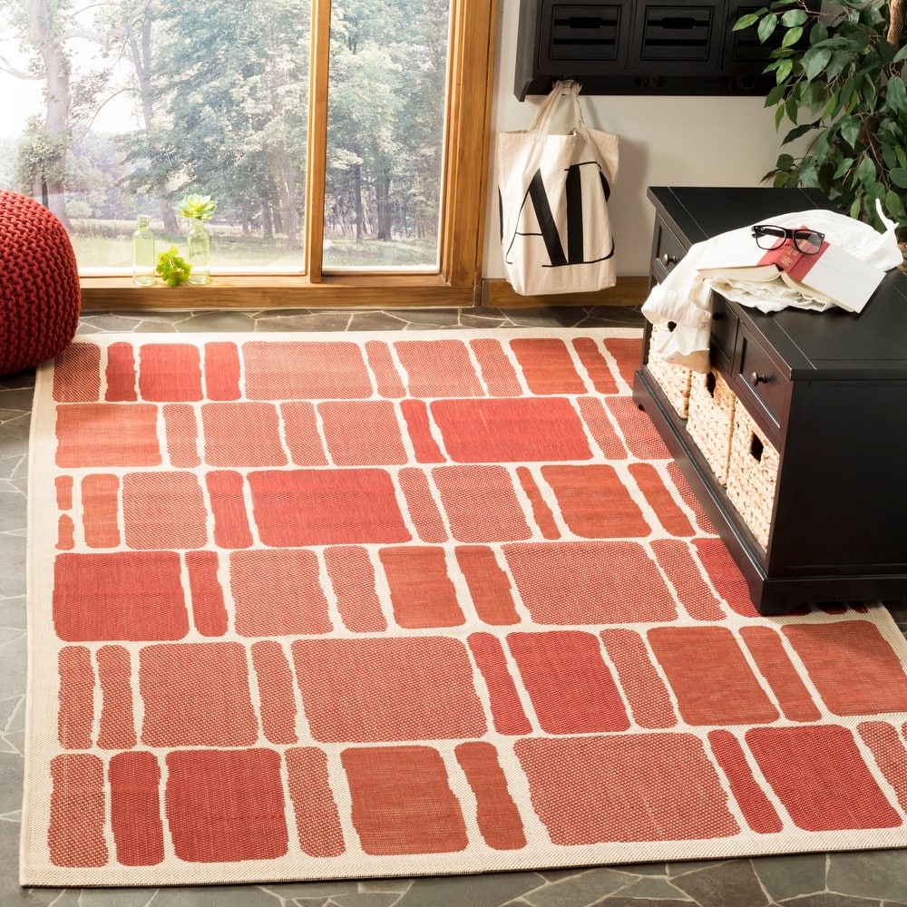 Martha Stewart by SAFAVIEH Blocks Indoor/ Outdoor Waterproof Rug