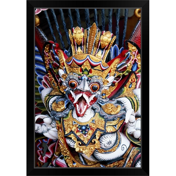 Shop &quot;Masks, Ubud, Bali, Indonesia&quot; Black Framed Print