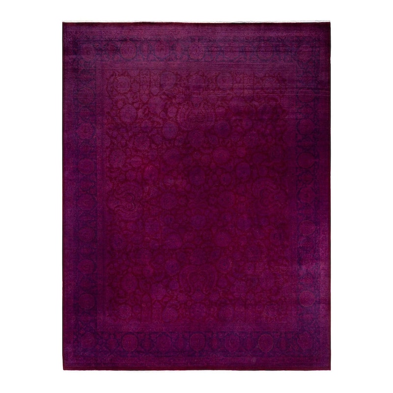 Fine Vibrance, One-of-a-Kind Hand-Knotted Area Rug - Red, 8' 2" x 10' 5" - 8' 2" x 10' 5"
