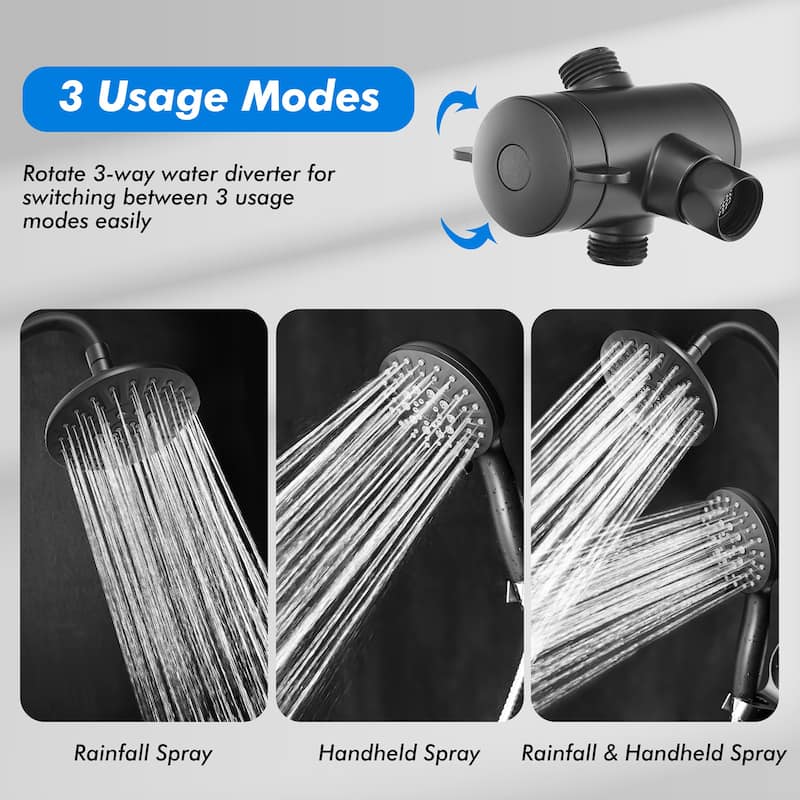 Costway High Pressure Shower Head Combo Handheld Shower Head &