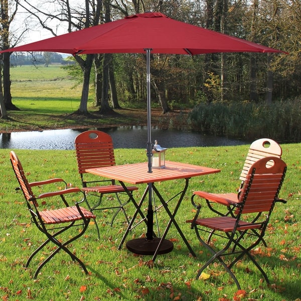Shop 10 Ft Outdoor Patio Umbrella Offset Market Shade Overstock 31284872
