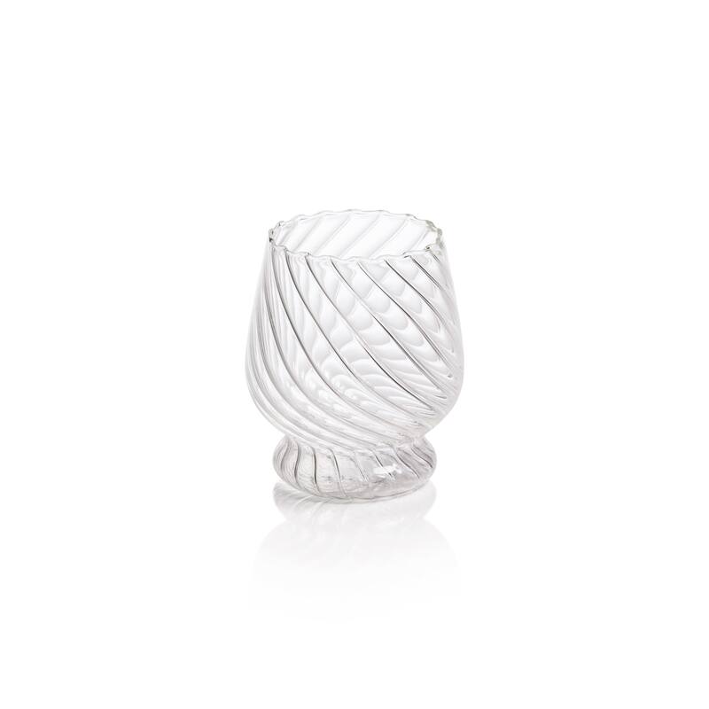 Rialto Twisted Optic Glass Tumblers, Set of 4