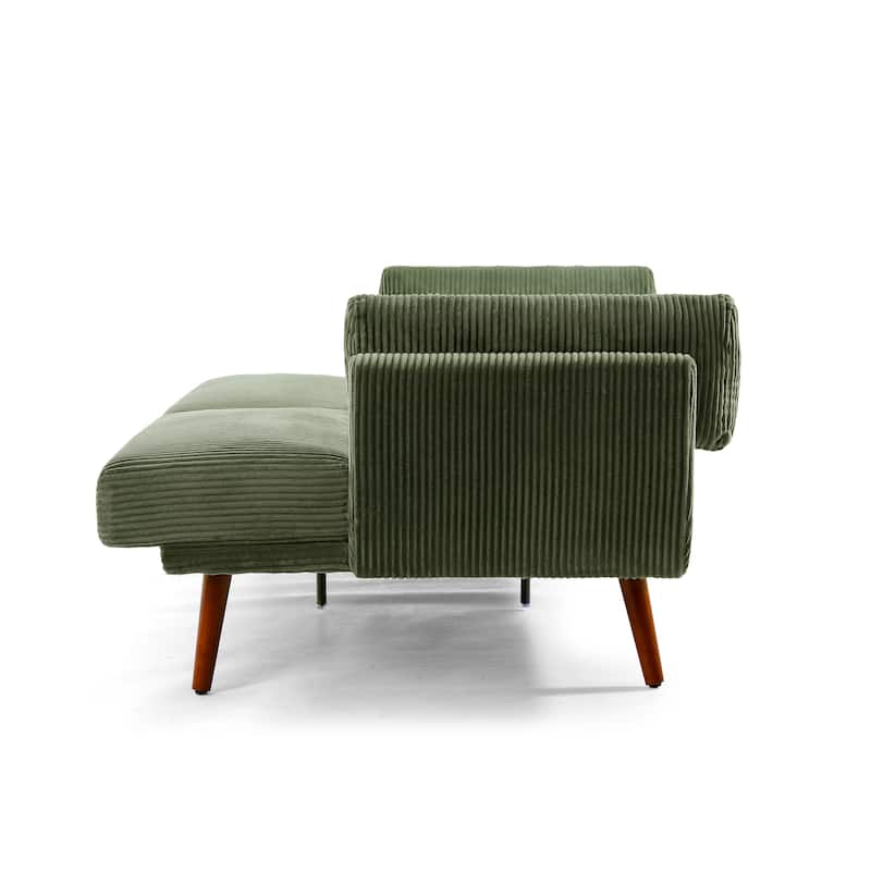 73.5 Inch Futon Sofa Bed Convertible Upholstered Couch Sleeper