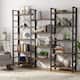 Large Triple Wide 5-Shelf Etagere Bookcase