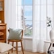 preview thumbnail 4 of 29, Deconovo Bedroom Crepe Solid Sheer Voile Curtain (2 Panels)