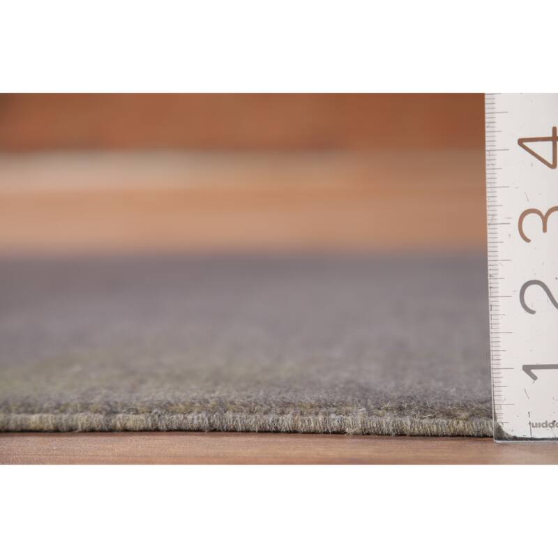 Gray Blue Gabbeh Oriental Runner Rug Handmade Wool Carpet - 2'11"x 6'8"