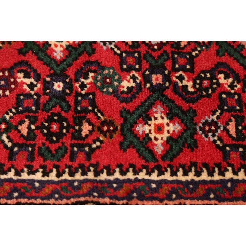 ECARPETGALLERY Hand-knotted Andelz Red Wool Rug - 2'5 x 9'7