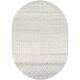 Edie Bohemian Geometric Area Rug - 5' x 8' Oval - Grey