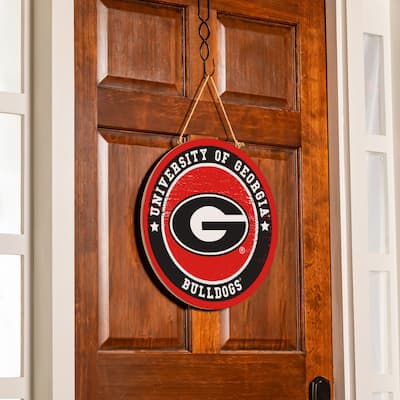 University of Georgia Wooden Door Decor Wall Sign - Multi-Color