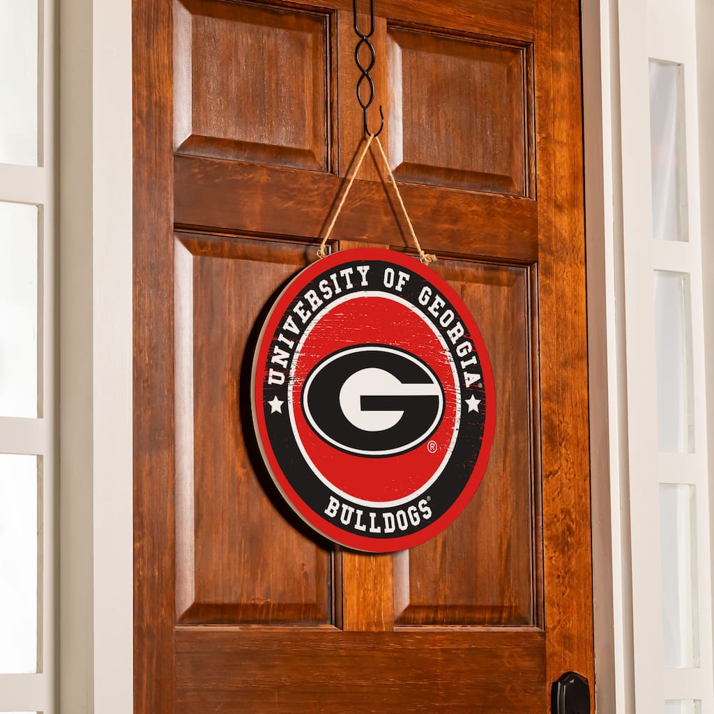 University of Georgia Wooden Door Decor Wall Sign - Multi-Color