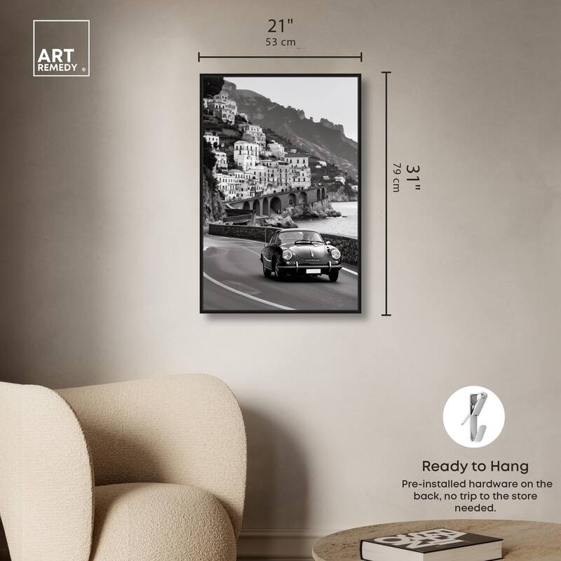 Drive through the Town Canvas by Art Remedy