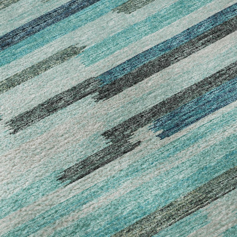 Premium Washable Super Soft Contemporary Stripes Mayfield Rug