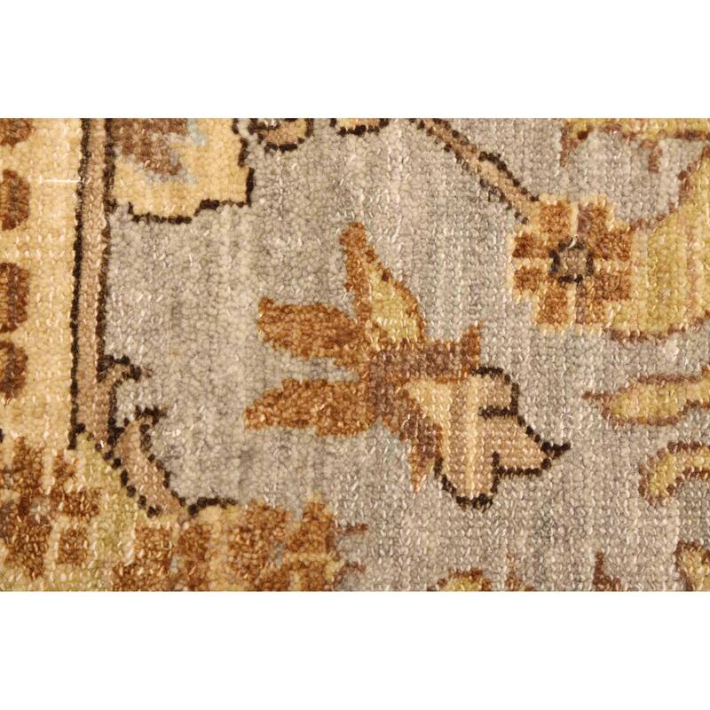 ECARPETGALLERY Hand-knotted Peshawar Oushak Grey Wool Rug - 8'0 x 10'9