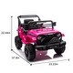 preview thumbnail 100 of 98, Remote Control 12V Kids Ride-On Truck, Bluetooth, LED Lights, MP3, Ages 3+ Pink