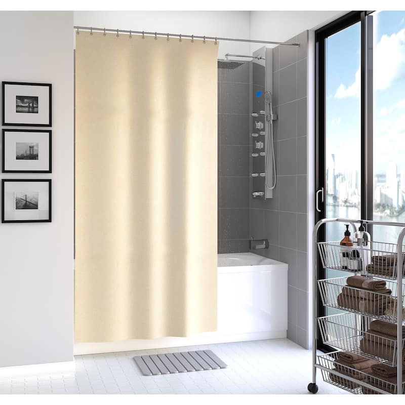 Fabric Shower Curtain - 70" x 71" - Vanilla