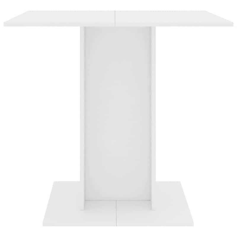 vidaXL Dining Table White 31.5"x31.5"x29.5" Engineered Wood