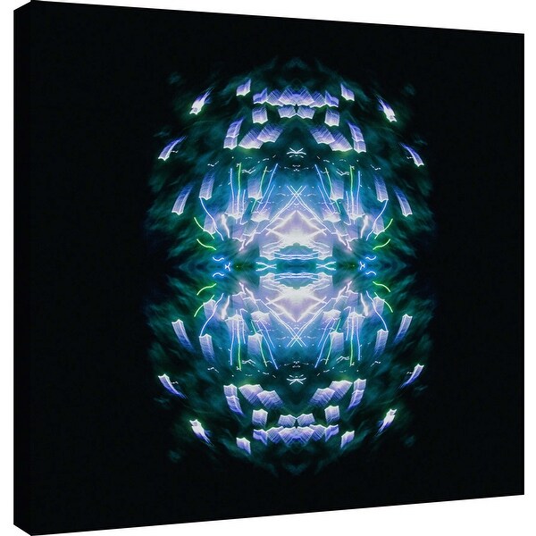 PTM Images 9-101277 PTM Canvas Collection 12" x 12" - "Fireworks Rose 13" Giclee Abstract Art Print on Canvas