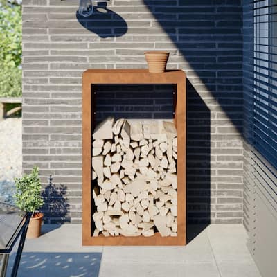 vidaXL Firewood Rack Steel