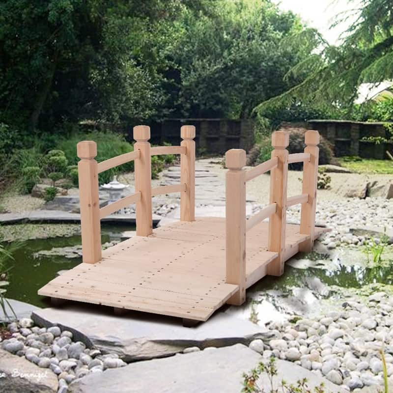 Outdoor Courtyard Anticorrosive Wood Landscape Bridge