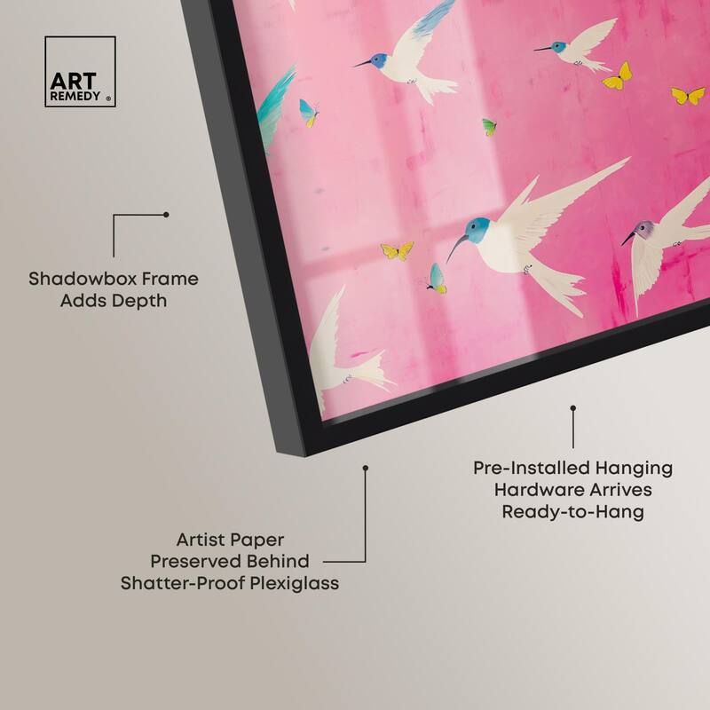 Soaring Sorbet Shadowbox by Art Remedy