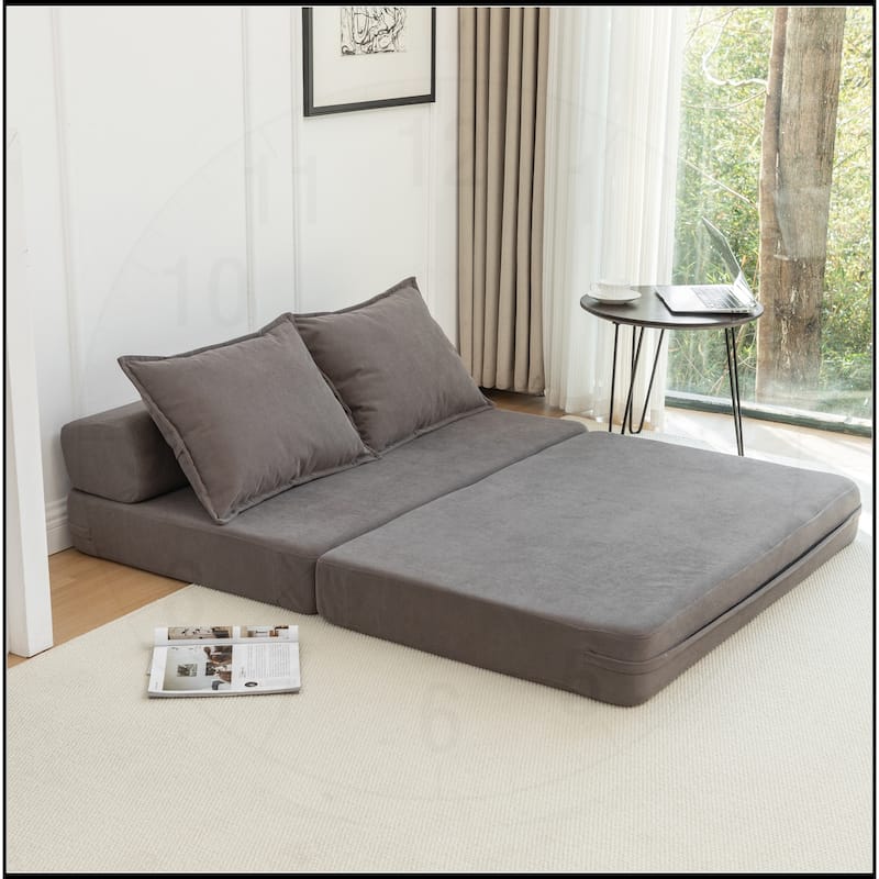 Foldable Sofa Bed Sleeper Lounge Chair with Pillow Floor Mattress