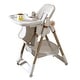 preview thumbnail 7 of 38, Adjustable Foldable Baby High Chair with Tray and Wheels for 0 6 Years