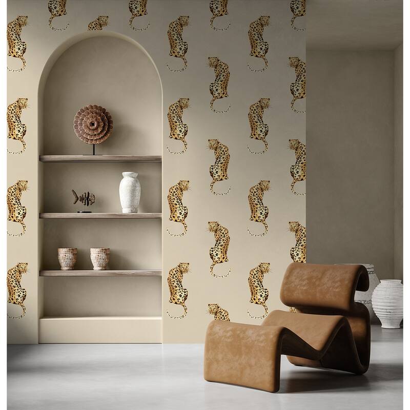 Daisy Bennett Designs Leopard King Peel and Stick Wallpaper
