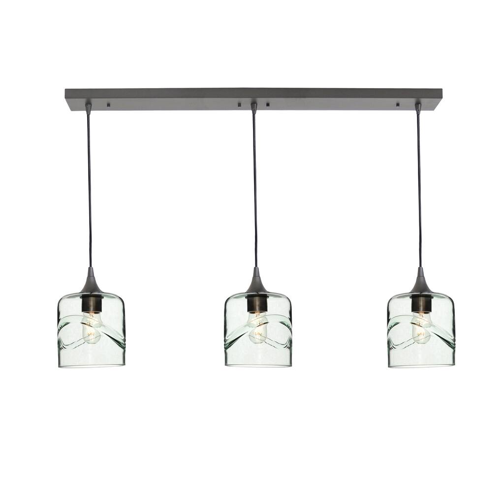 603 Swell: 3 Pendant Linear Chandelier