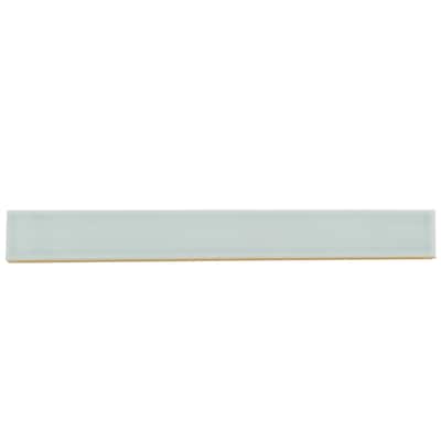 Apollo tile 2" x 16" Horizonte Glossy Pastel light Blue Ceramic Tile (10.76 sq ft/case) - 50 Pack
