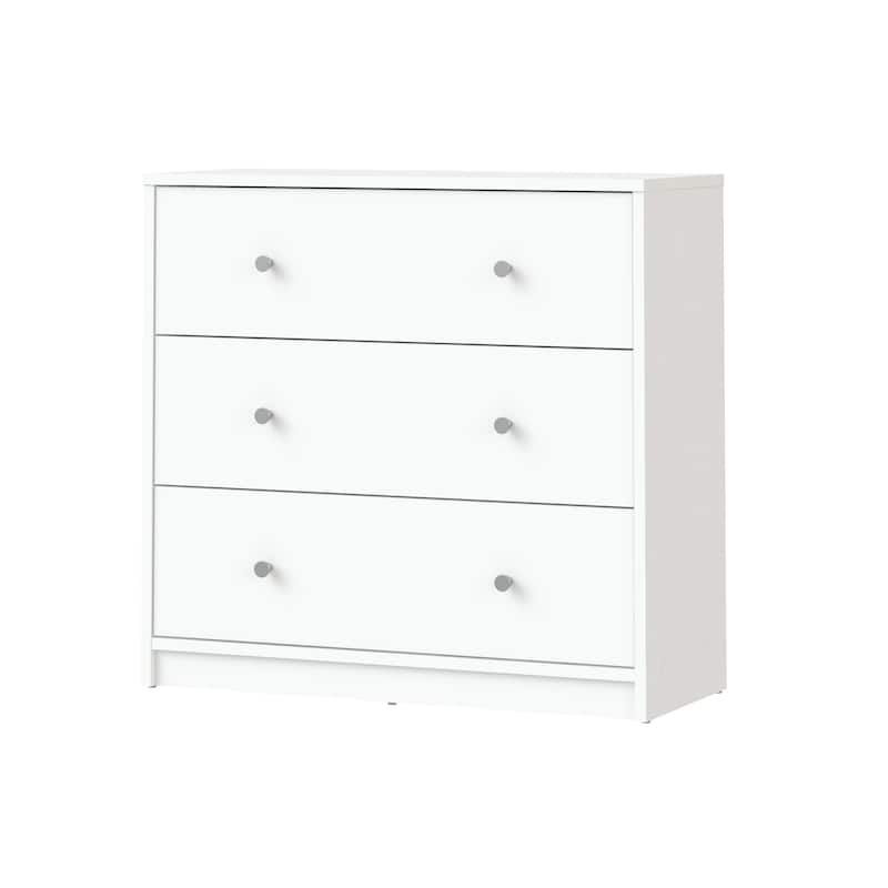 Porch & Den Zoe 3-drawer Engineered Wood Chest - White