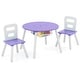 preview thumbnail 5 of 48, Costway Kids Wooden Round Table & 2 Chair Set w/ Center Mesh Storage - See Details
