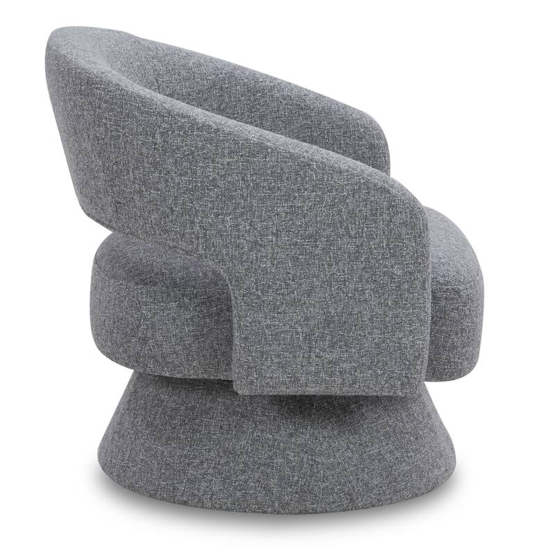 Spruce & Spring Jamie Swivel Fabric Accent Chair