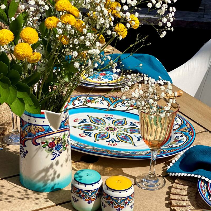 Euro Ceramica Zanzibar 4 Piece Accessory Set