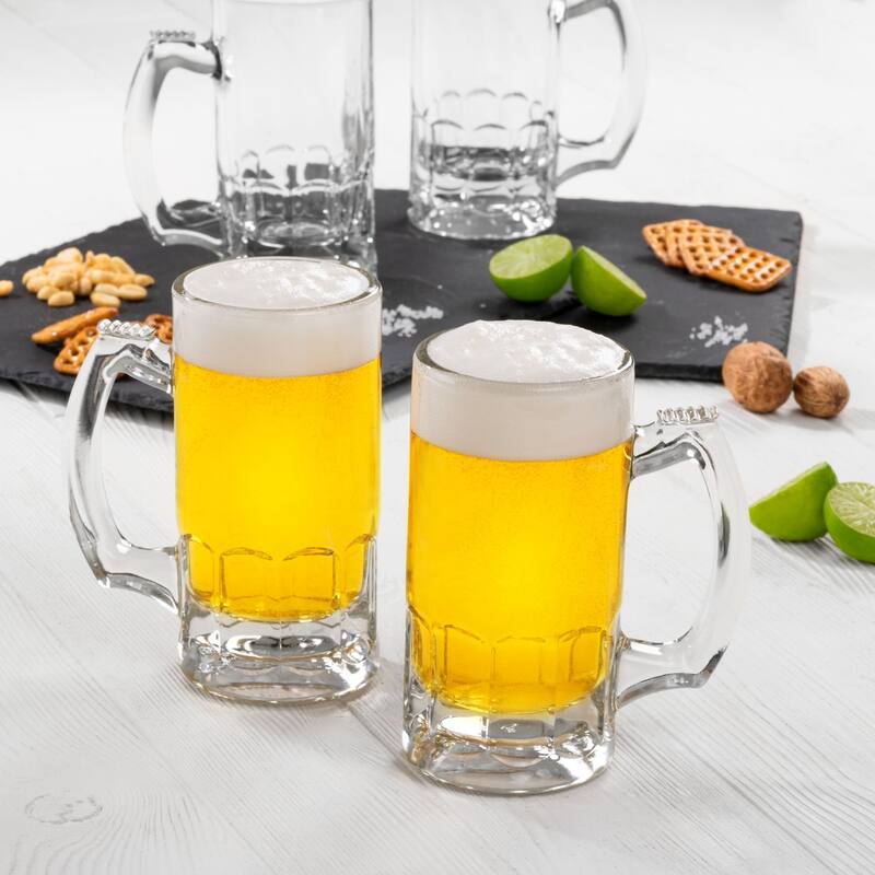 Libbey Craft Brews Glass Beer Mug, 12.7-ounce, Set of 4 - Set of 4 - Set of 4