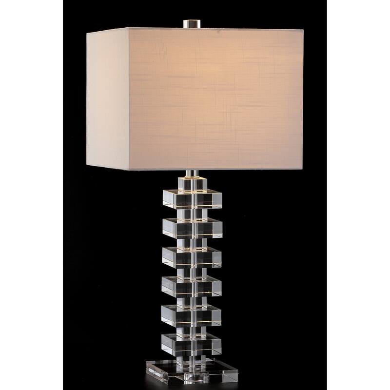 Paisley 28" Crystal LED Table Lamp, Clear by JONATHAN Y
