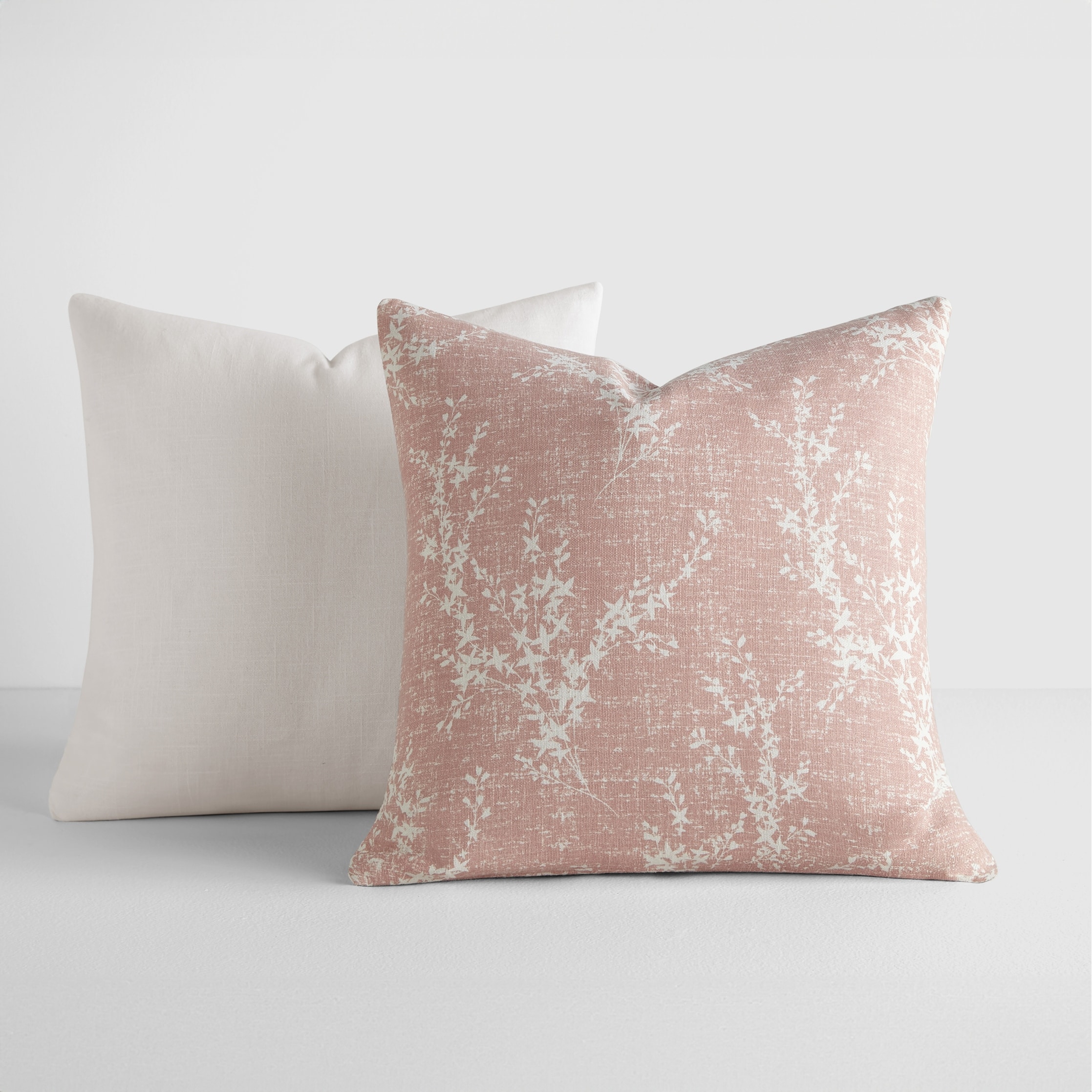 2-Pack Cotton Slub Decor Throw Pillows in Willow