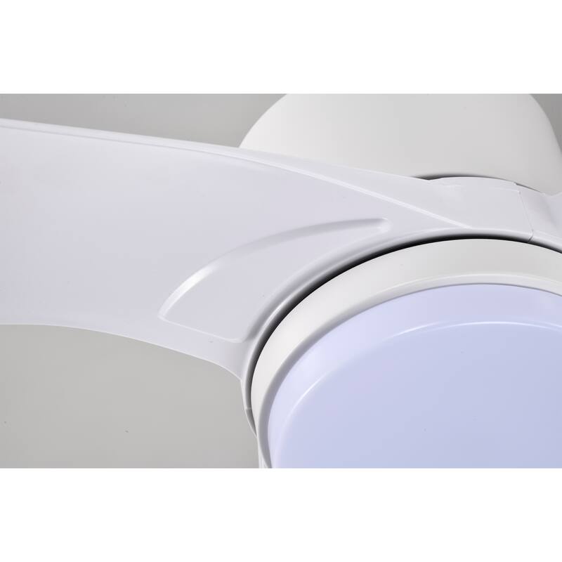 Heshor 3-Blade LED Lighted Ceiling Fan with Remote