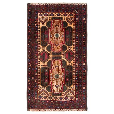 Teimani Brown Rug 2'8" x 4'9" - 2'8 x 4'9