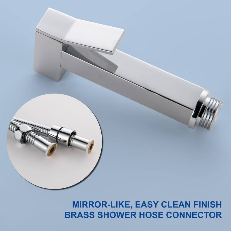 Handheld Bidet Sprayer Stainless Steel Bidet Hand Held Sprayer for Toilet Shattaf Toilet Attachment With Mixer Valve