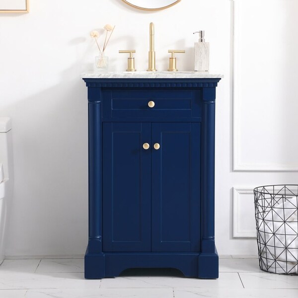 Cork Bathroom Vanity Set with Marble Countertop. Opens flyout.
