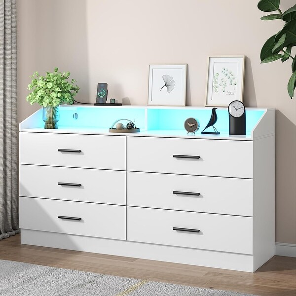 Coaster Bedroom Selena 6-drawer Dresser Cream White 400233