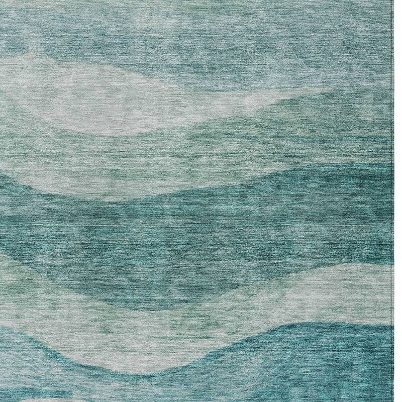 HomeRoots Abstract Transitional Rectangle Outdoor Rug