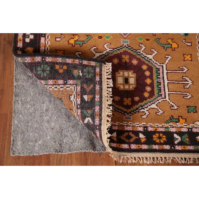 Geometric Kazak Accent Rug Handmade Traditional Wool Carpet - 3'0"x 5'0"