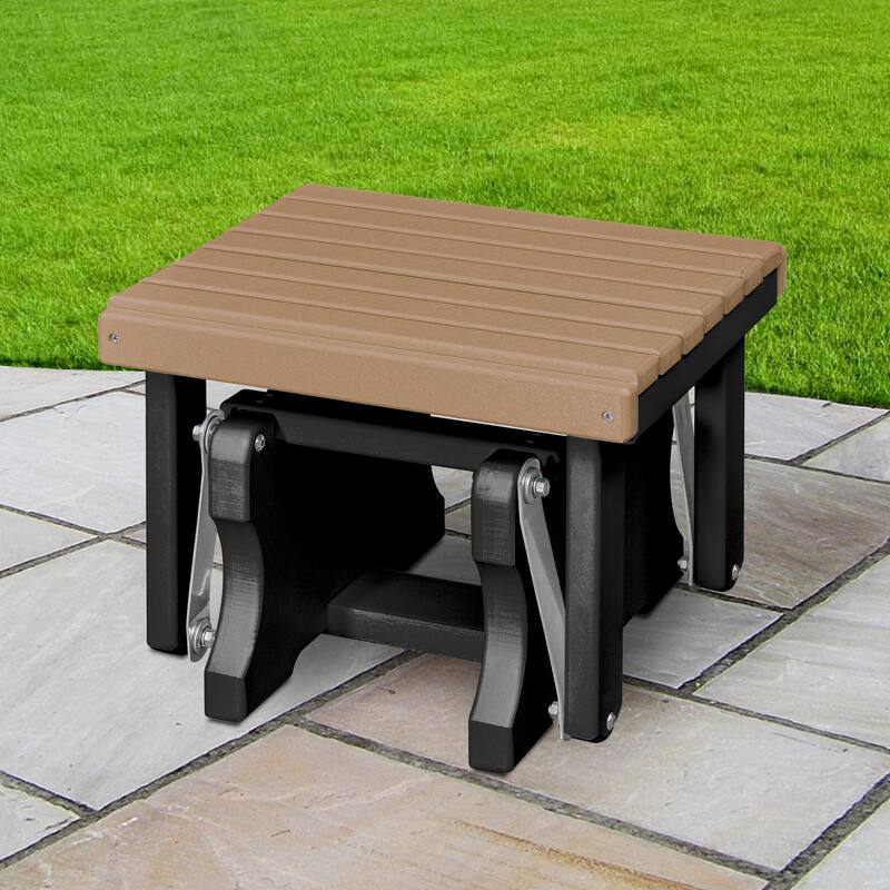 American Furniture Classics Model 601 Gliding Ottoman, made in USA - Cedar on Black
