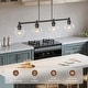 preview thumbnail 36 of 56, 4/5-Light Kitchen Island Pendant Light Fixture with Clear Glass Shades