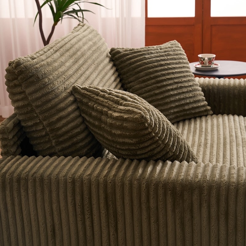 56.30" Single Sofa Chair, Independent Ottoman