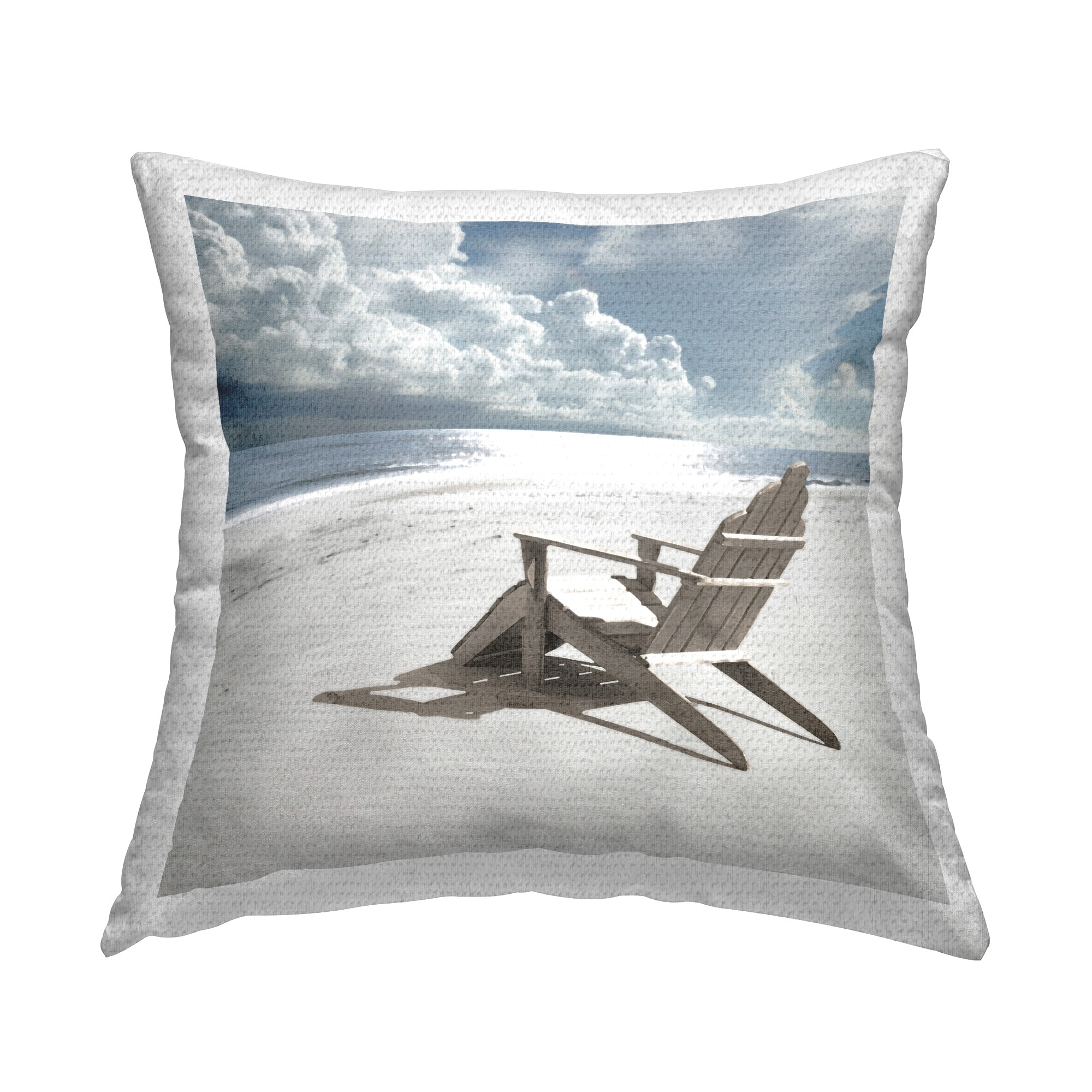 Stupell Rolling Clouds Beach Printed Outdoor Throw Pillow Design by Noah Bay
